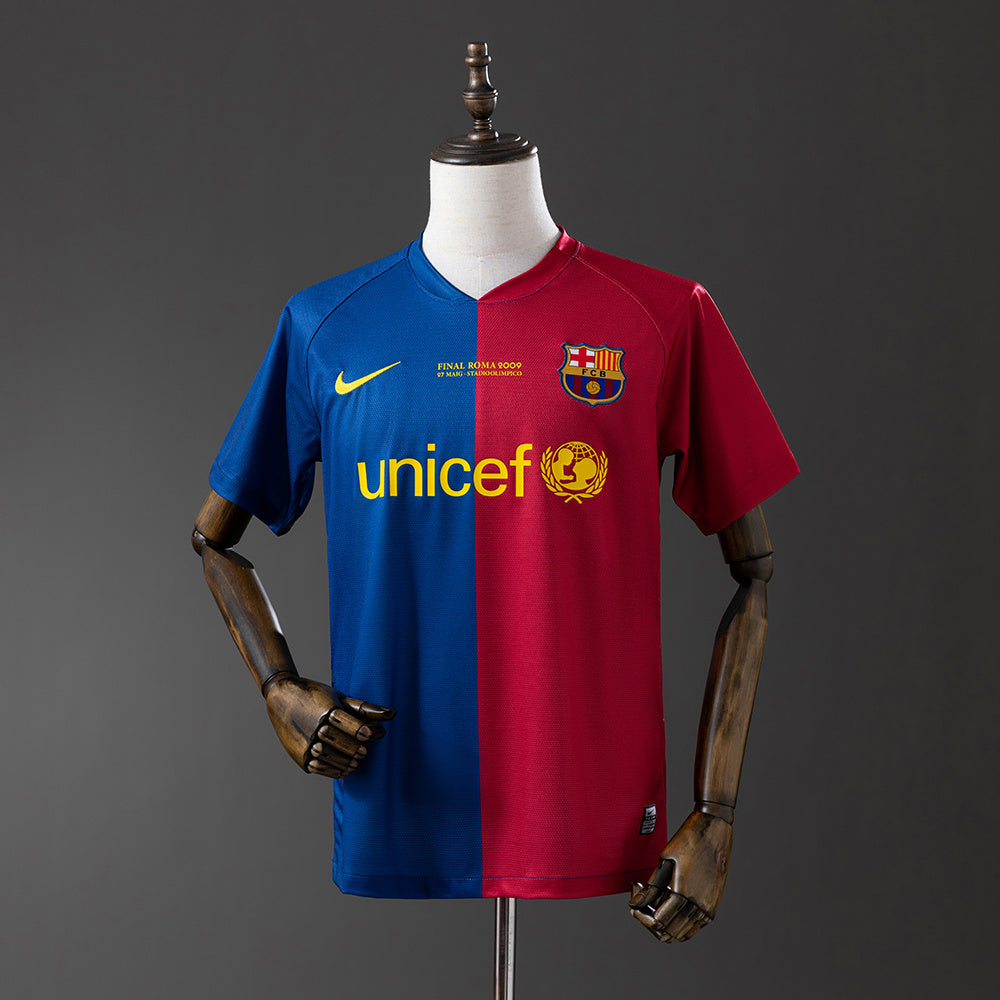 Camiseta FC Barcelona Retro Local 08/09 Final Roma