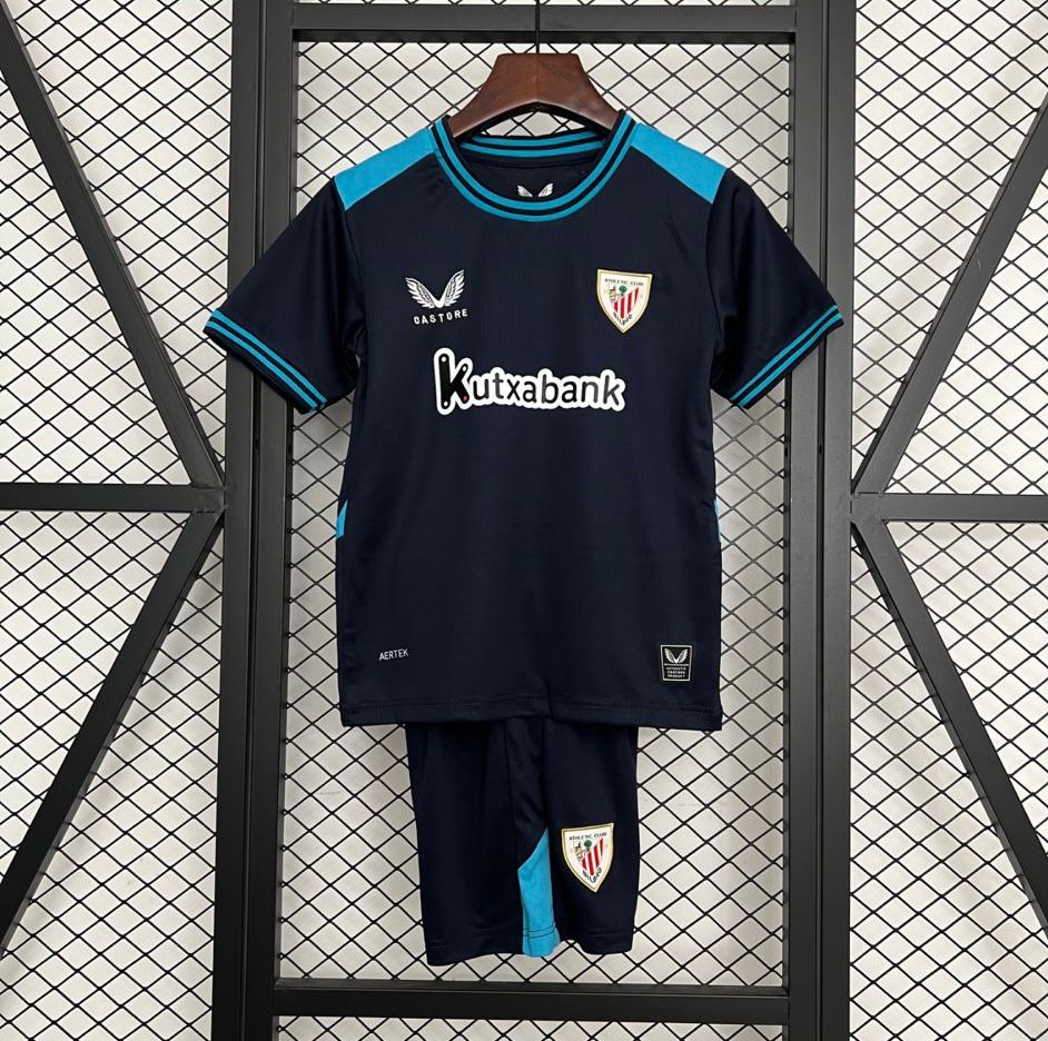 Camiseta y pantalón Visitante Athletic club Bilbao 25/26 para niños